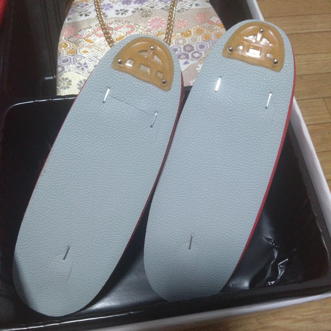 未使用★七歳★帯＆はこせこ草履バッグ