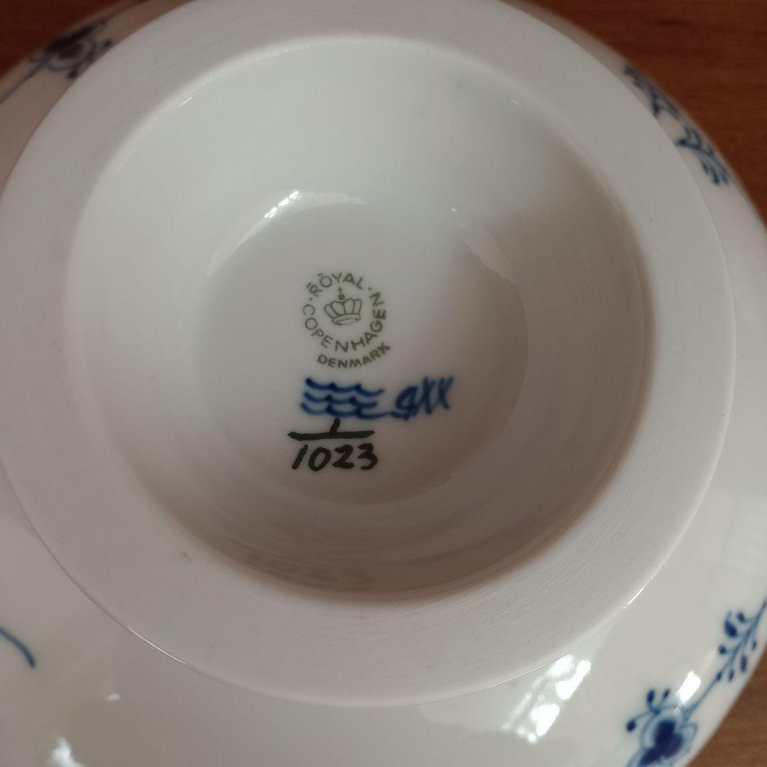 ロイヤルコペンハーゲン ブルーフルーテッド フルレース ケーキディッシュ脚付