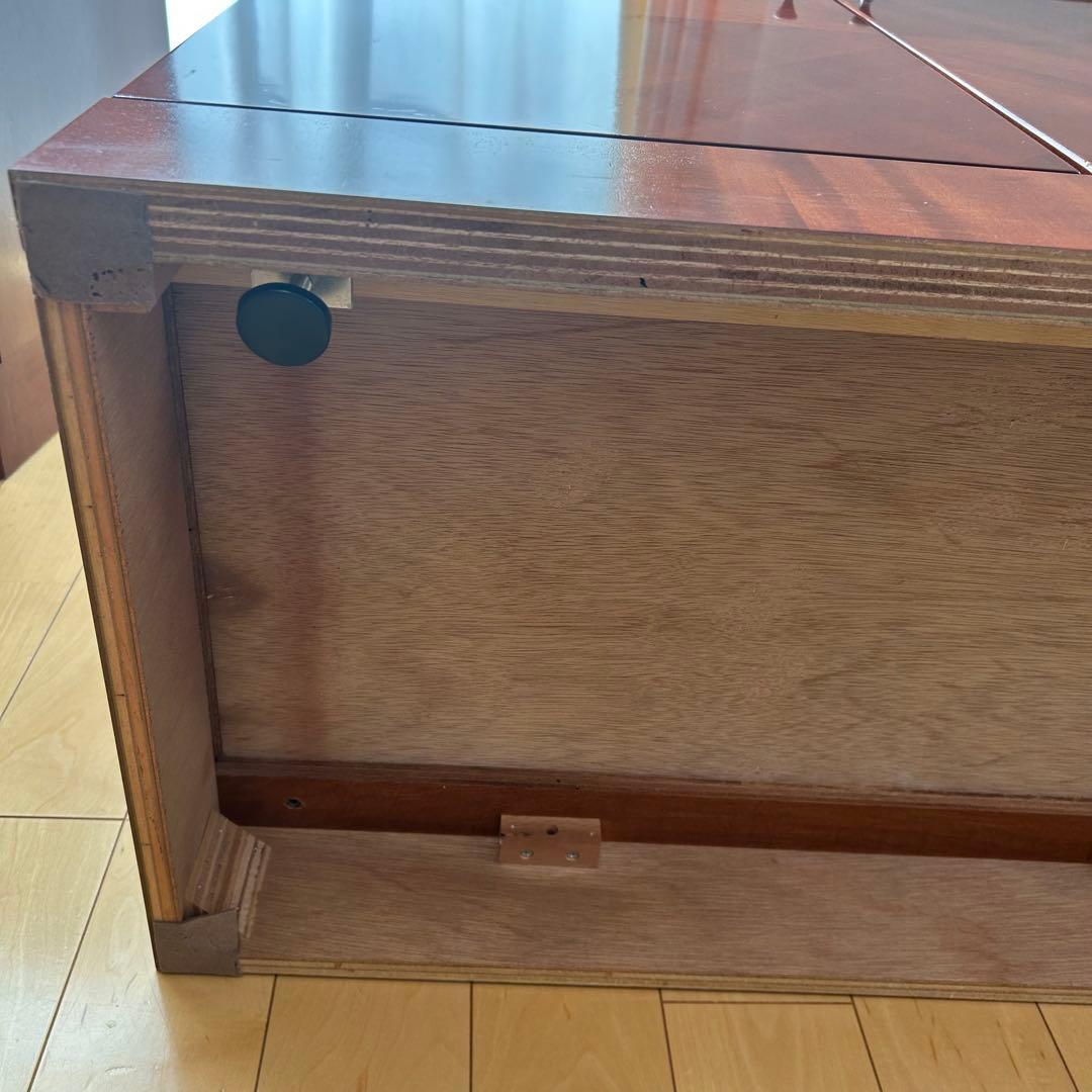 極希少カリモク　アラード　突板　ダイヤモンド貼り　サイドボード　キャビネット