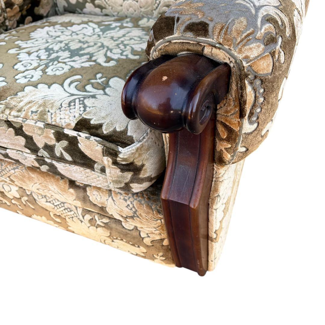 オールドカリモク 1人掛けソファ 金華山　昭和レトロ　ヴィンテージ