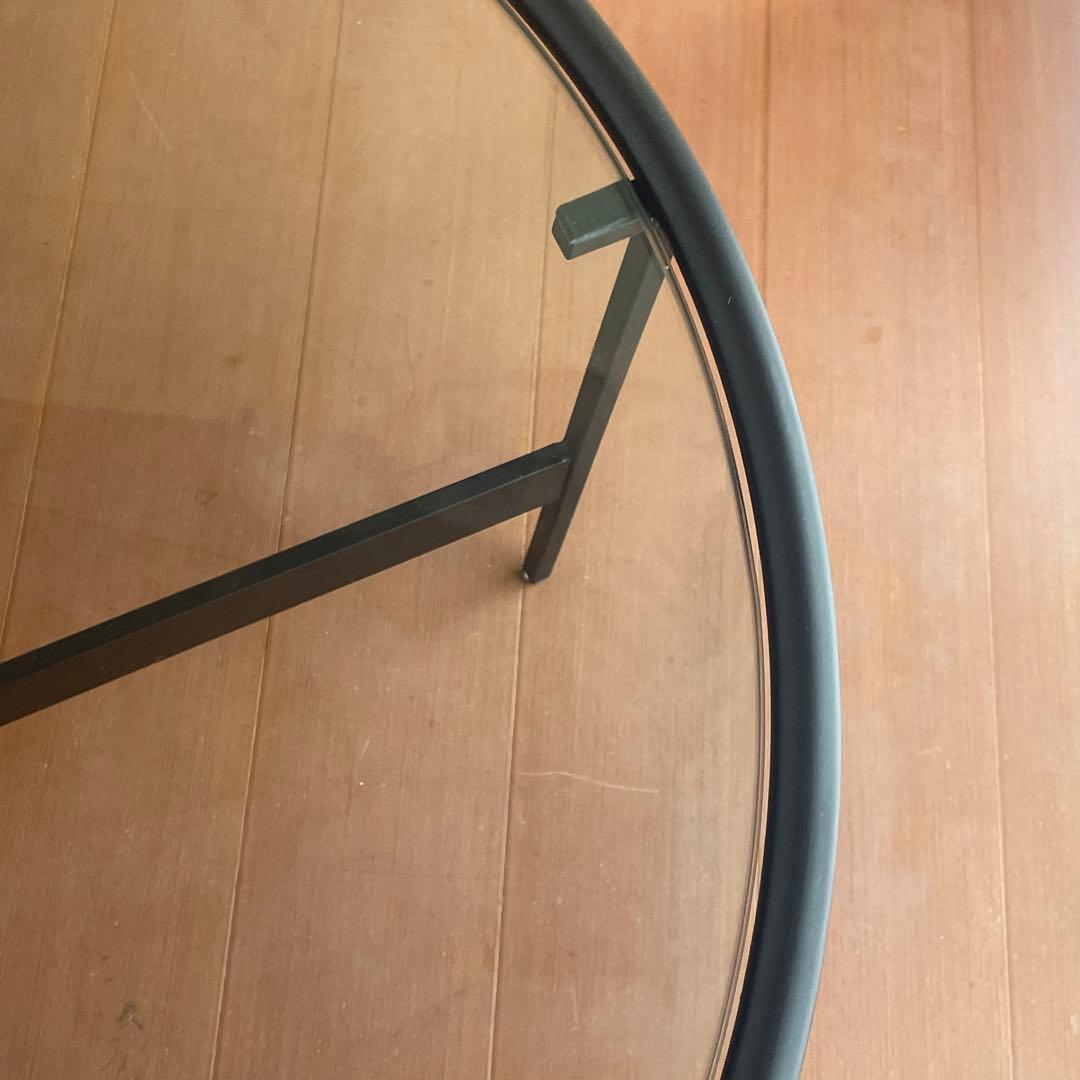 ガラス ラウンド テーブル 直径約60cm