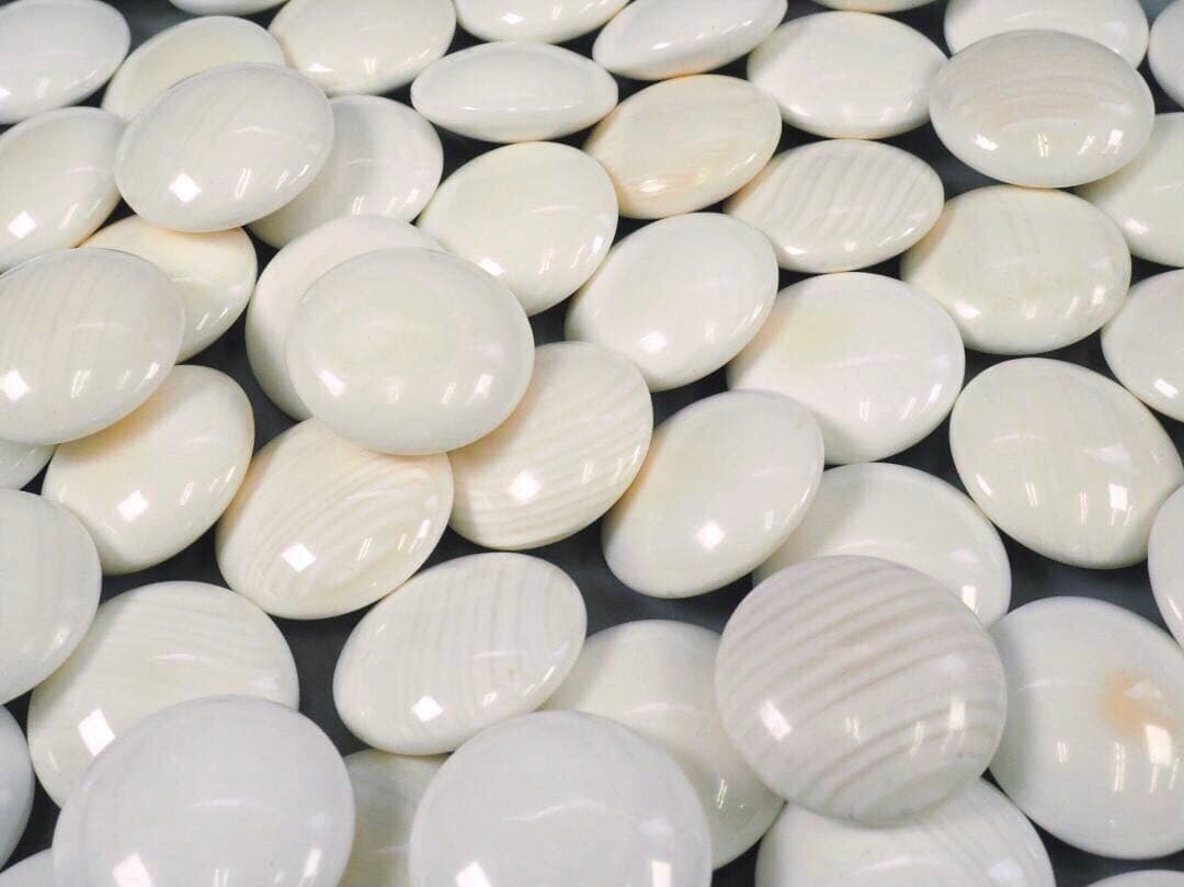 【宮崎県】日向特製蛤碁石34号・欅碁笥セット