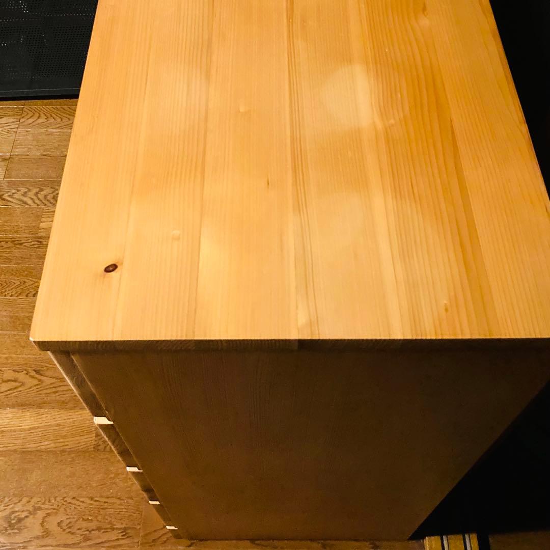 廃盤品】無印良品 4段 パイン材チェスト - メルカリ