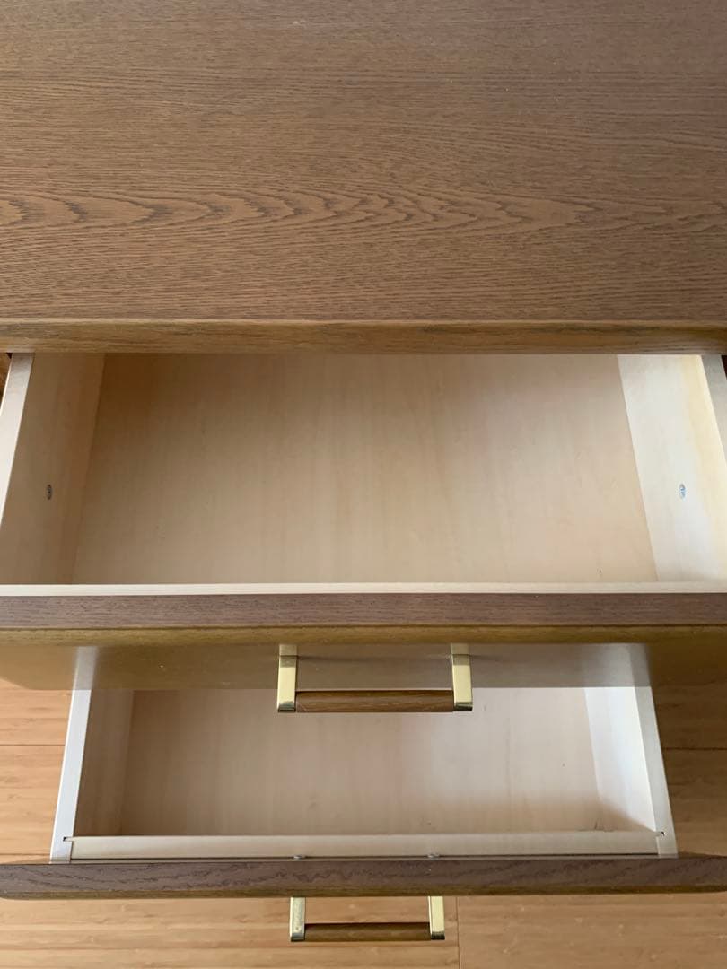 値下げ◆karimoku テレビ台 ブラウン 木製 引き出し付き　アンティーク