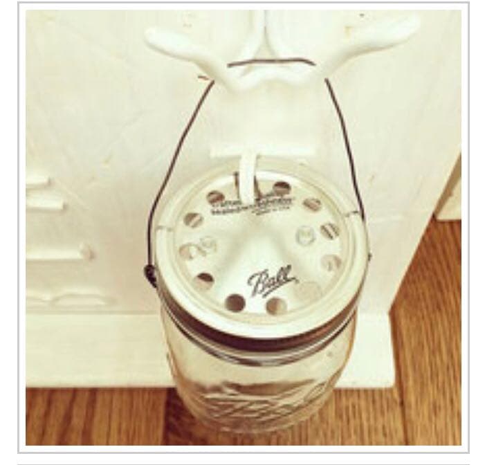 ランプ メイソンジャー 木製  インテリアライト