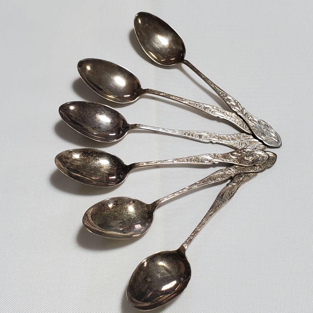 アンティーク シルバー スプーン イングランド 6本