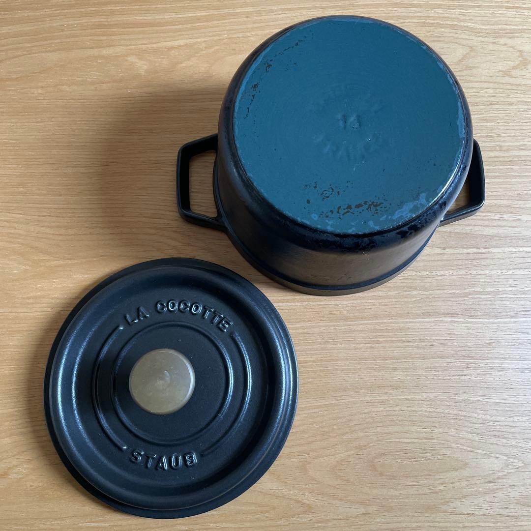 STAUB ストウブ ココット ラウンド 16cm ブラック