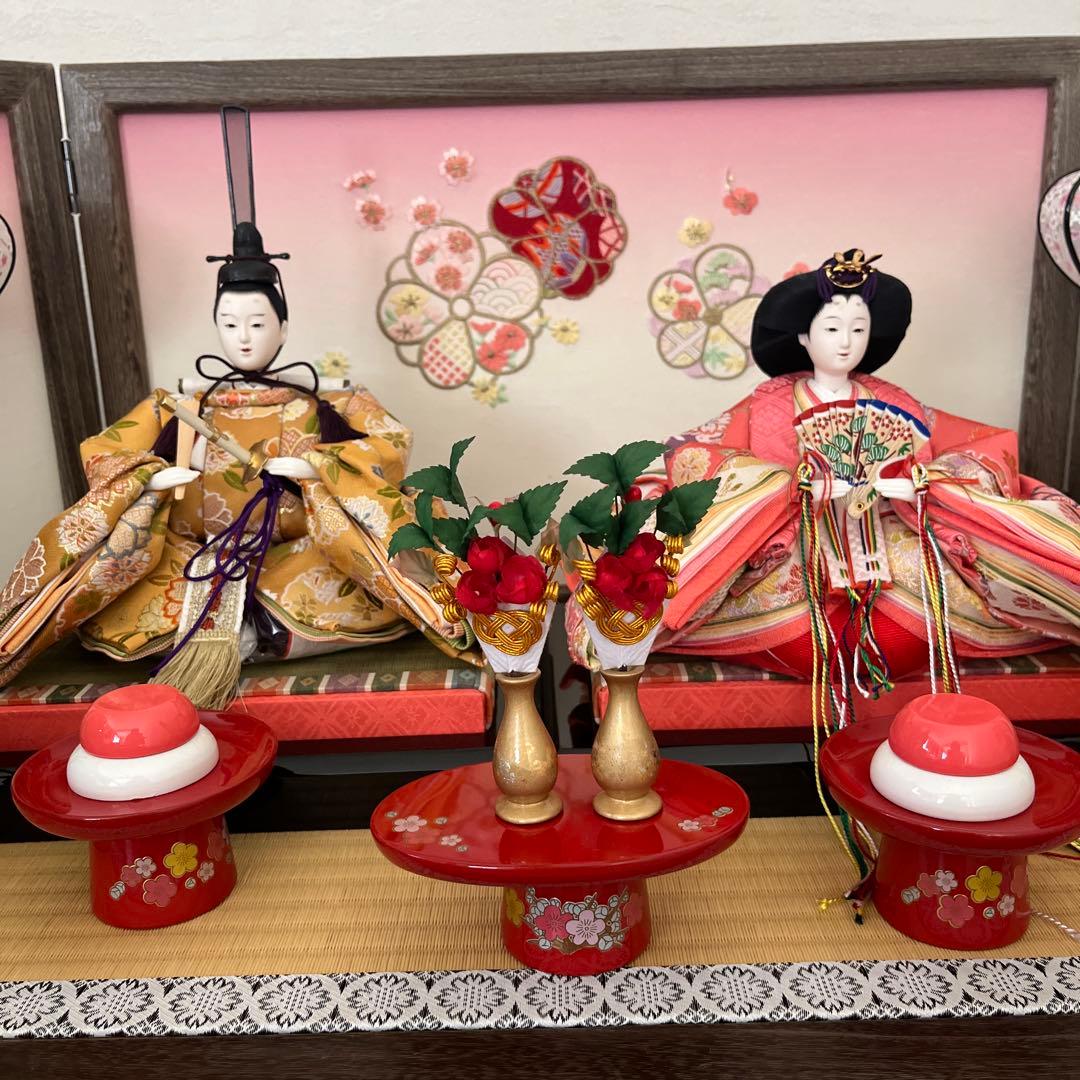 雛人形 田村由起子作 京都製　吉徳監修　桐箱収納　大きめ一段お雛様