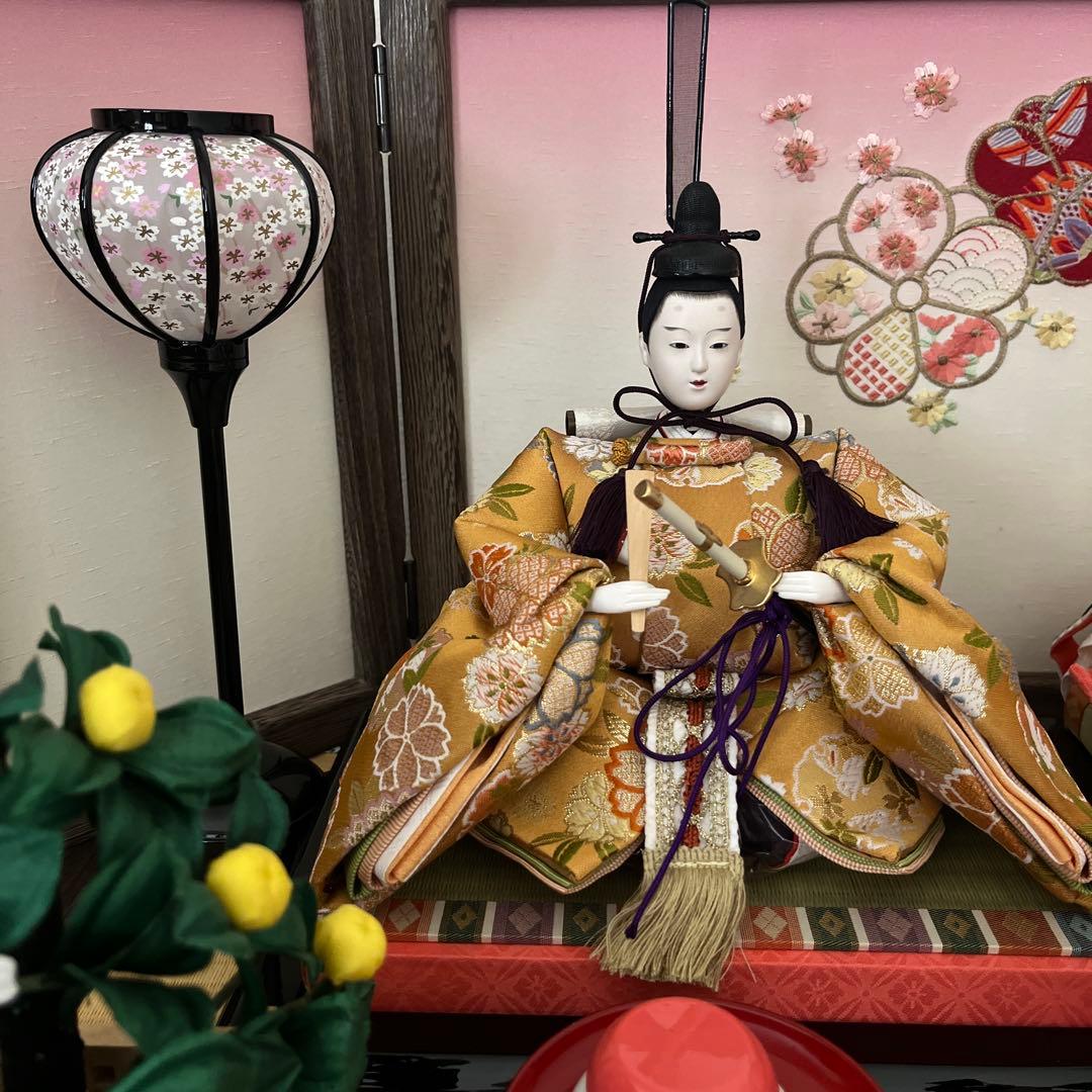 雛人形 田村由起子作 京都製　吉徳監修　桐箱収納　大きめ一段お雛様