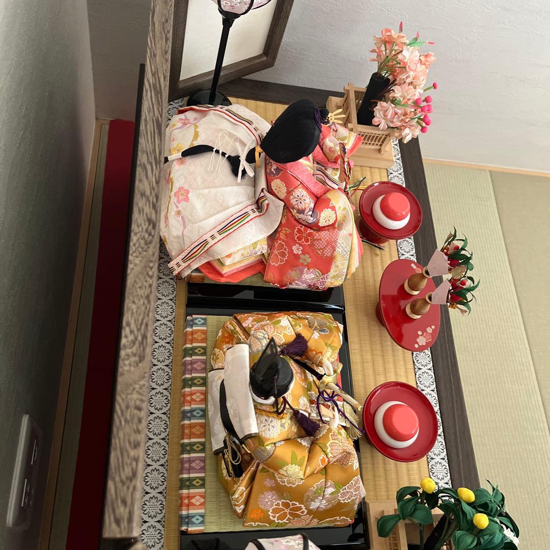 雛人形 田村由起子作 京都製　吉徳監修　桐箱収納　大きめ一段お雛様