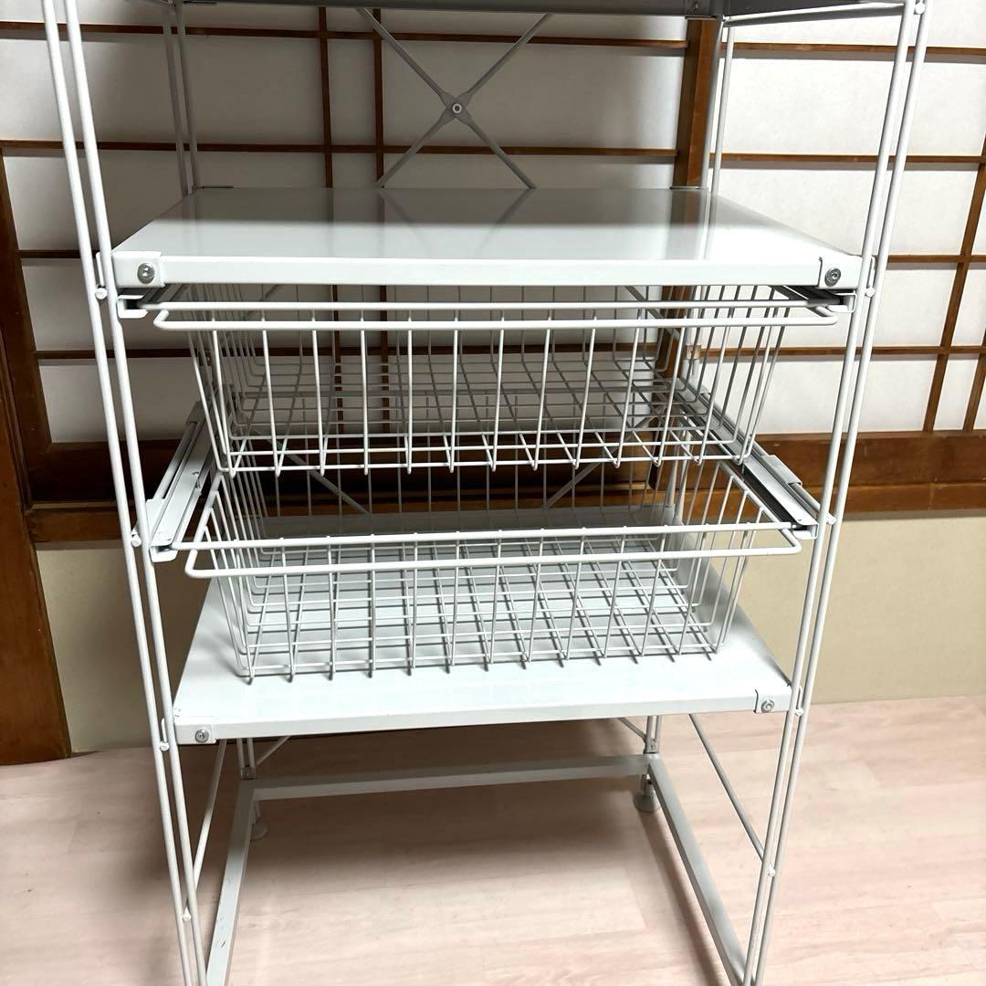 【美品】無印良品 スチールユニットシェルフ セット