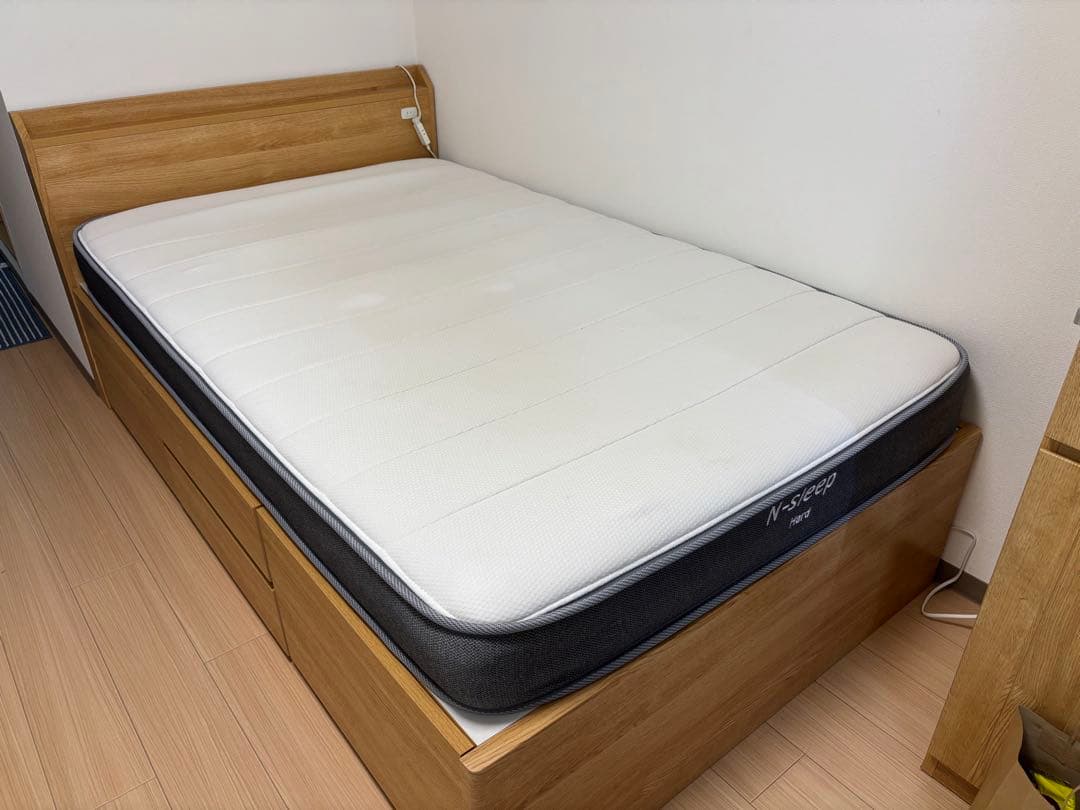 【京都府宇治市引き取りのみ】セミダブル コイルスプリングマットレス