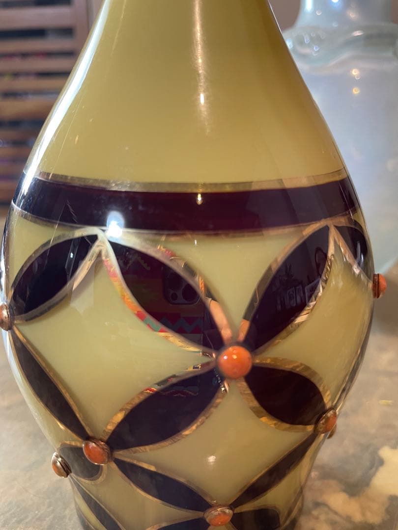 希少！レア！アンティーク1950年代チェコスロバキア製デカンタ