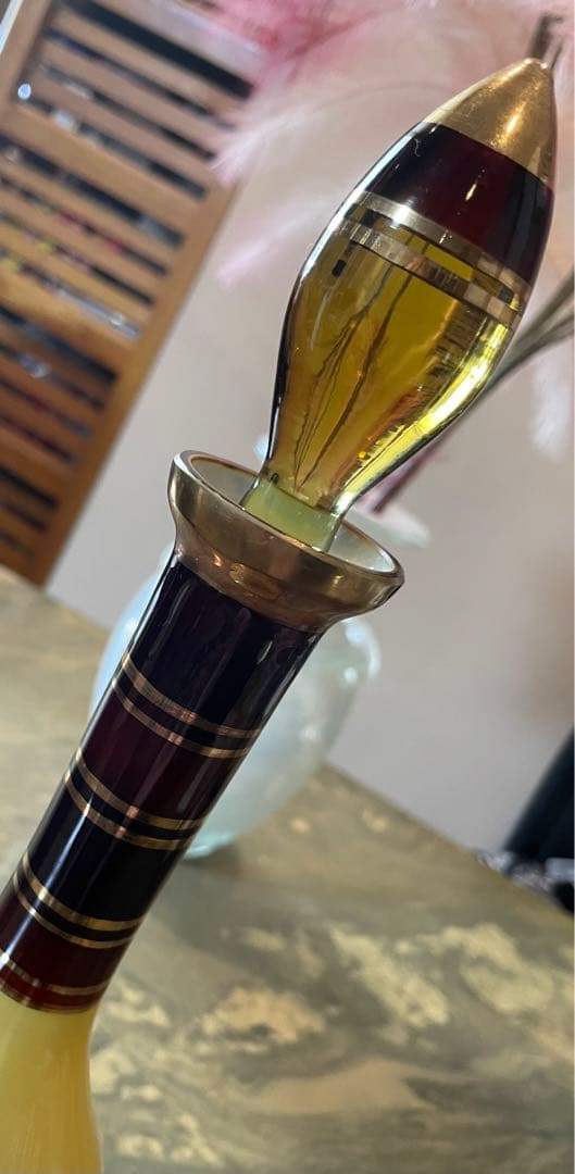 希少！レア！アンティーク1950年代チェコスロバキア製デカンタ