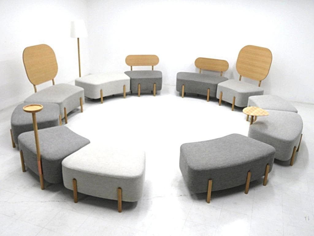 展示品　カリモク　ドラドラ　北欧　オーク材　ソファ　オットマン　スツール