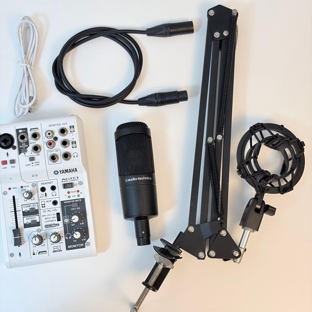 Yamaha AG03 audio technica at2035 セット