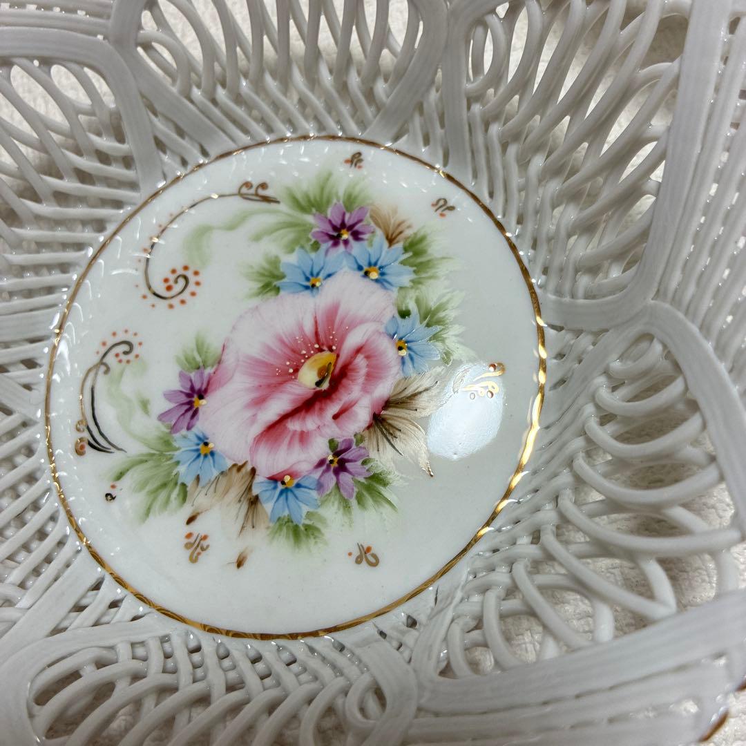 MOGA モガ ルーマニア レースバスケット 陶器 2個セット