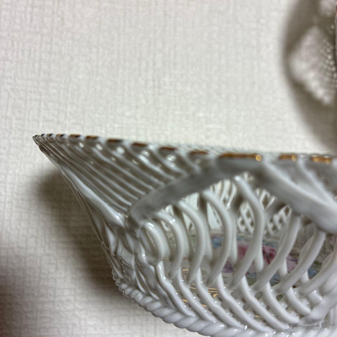 MOGA モガ ルーマニア レースバスケット 陶器 2個セット