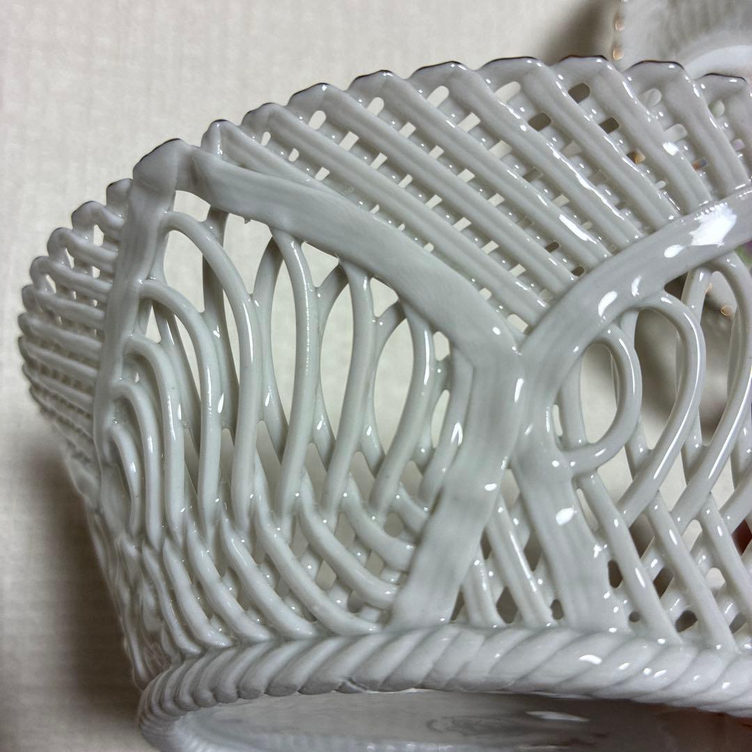 MOGA モガ ルーマニア レースバスケット 陶器 2個セット