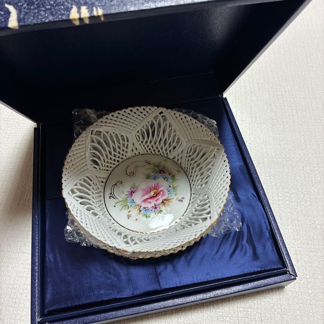 MOGA モガ ルーマニア レースバスケット 陶器 2個セット