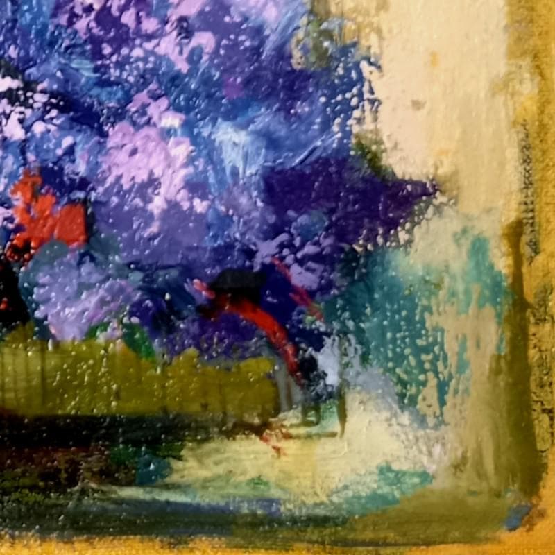 ☆石岡 剛☆「 窓辺の花 紫 」油絵 F3号 - メルカリ