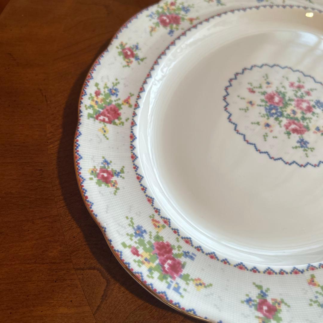 153◆ロイヤル・アルバート　楕円形サービングプラター　プチポワン