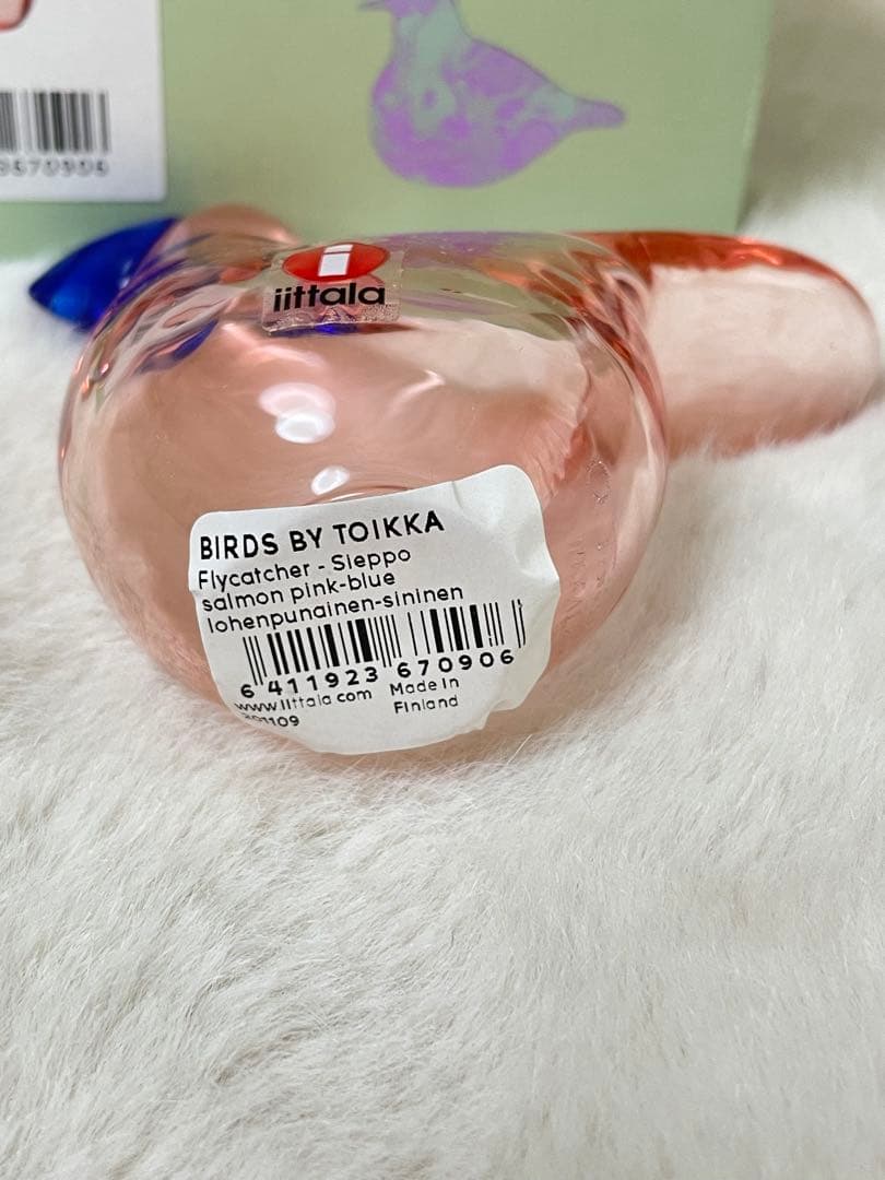 新品未使用品 イッタラ　バード バイ トイッカ シエッポ サーモンピンク ブルー