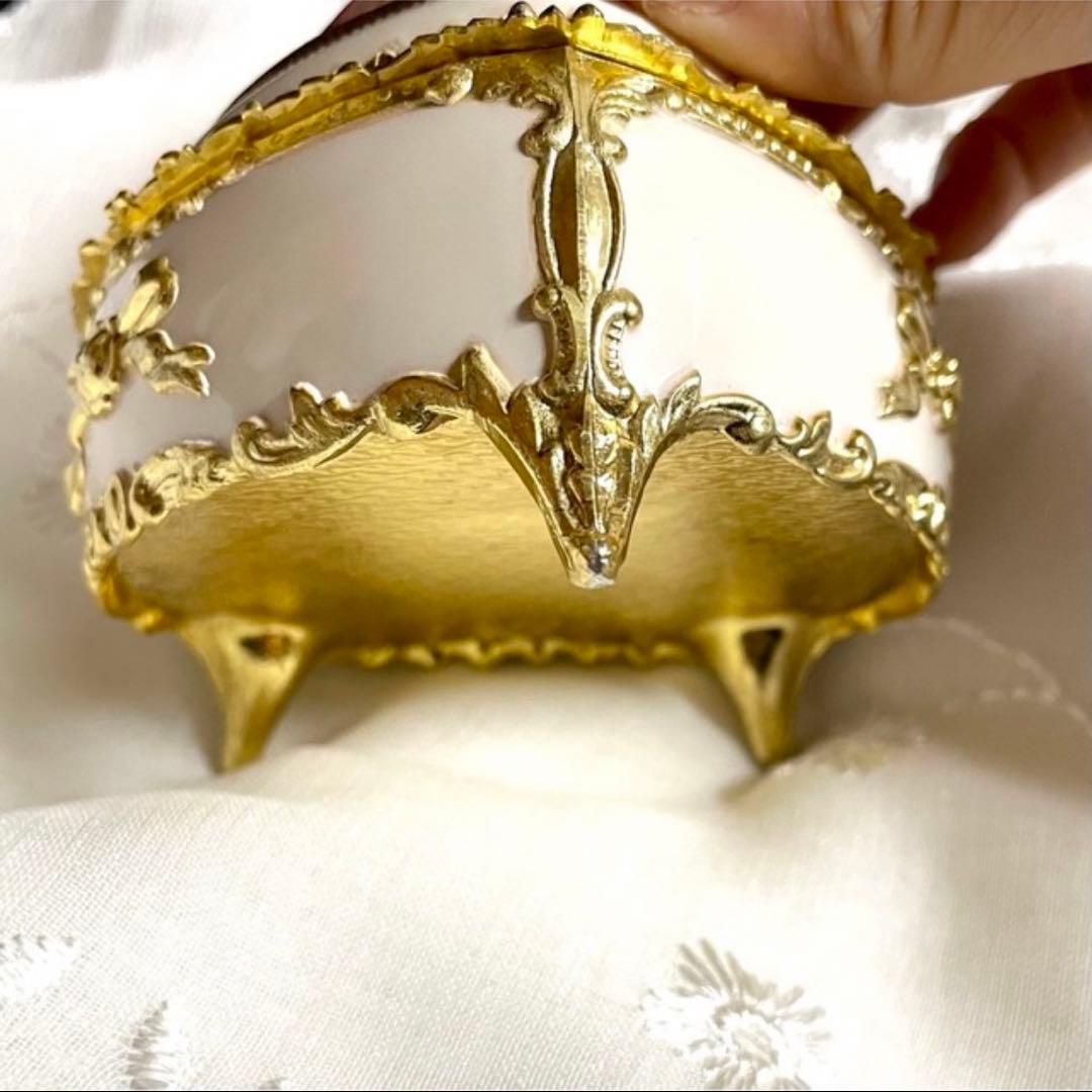 ◆ヴィンテージオルゴール ジュエリーボックス シェルカメオ 世界に一つだけの花①