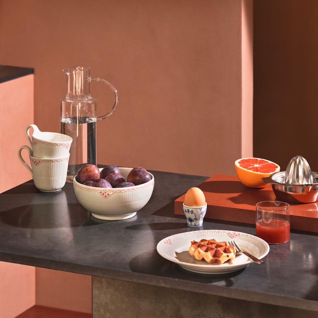 新品ロイヤルコペンハーゲン コーラル ブルー 22cmプレートレース プリンセス