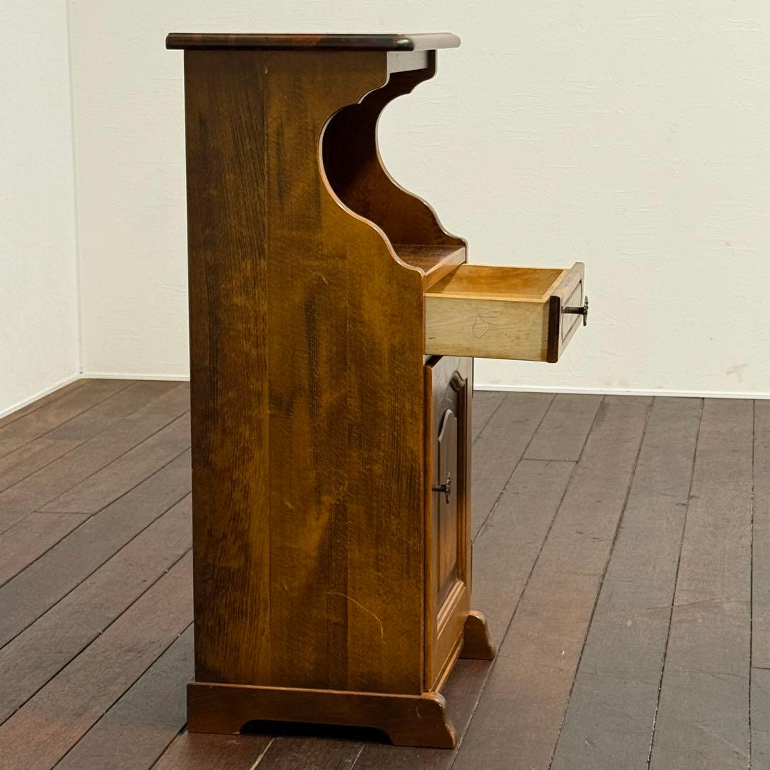 H19K79c カリモク オールドカリモク 電話台