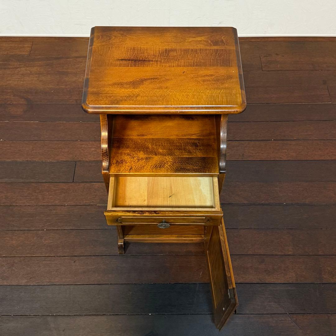 H19K79c カリモク オールドカリモク 電話台