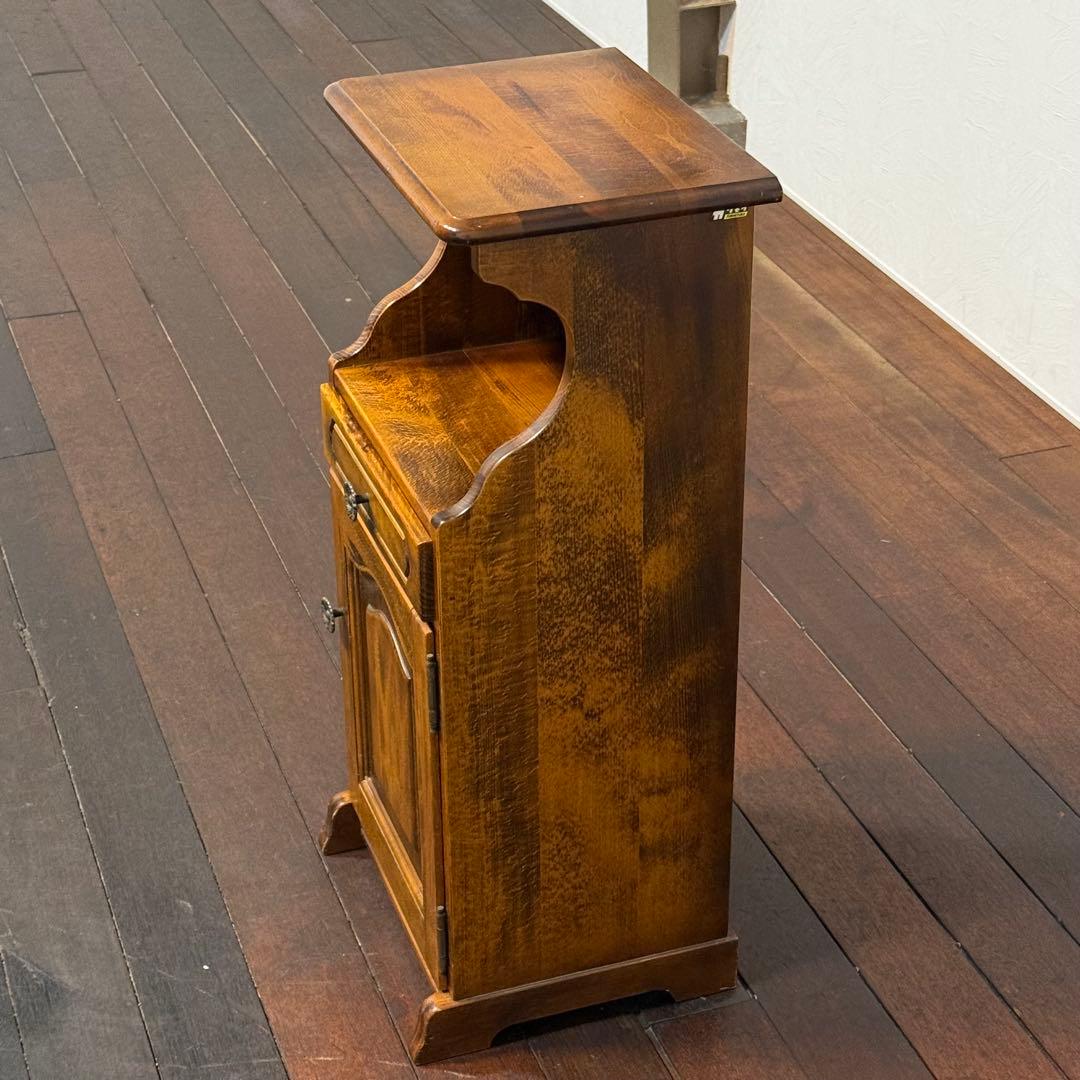 H19K79c カリモク オールドカリモク 電話台