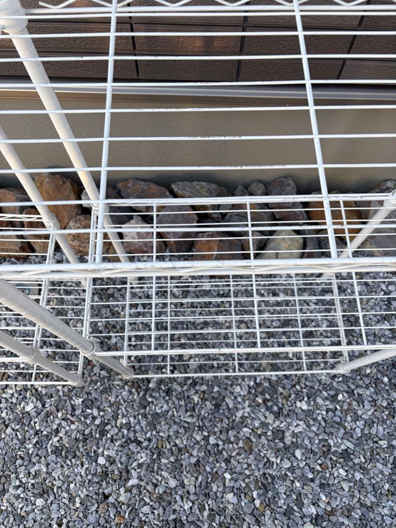 【最終価格】NITORI ホワイト　3段&2段　スチールラック