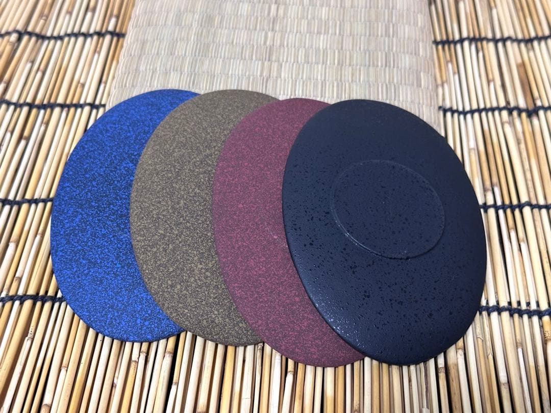 菊地保寿堂奥山清行デザインティーポット げんじss 茶托 月 4枚