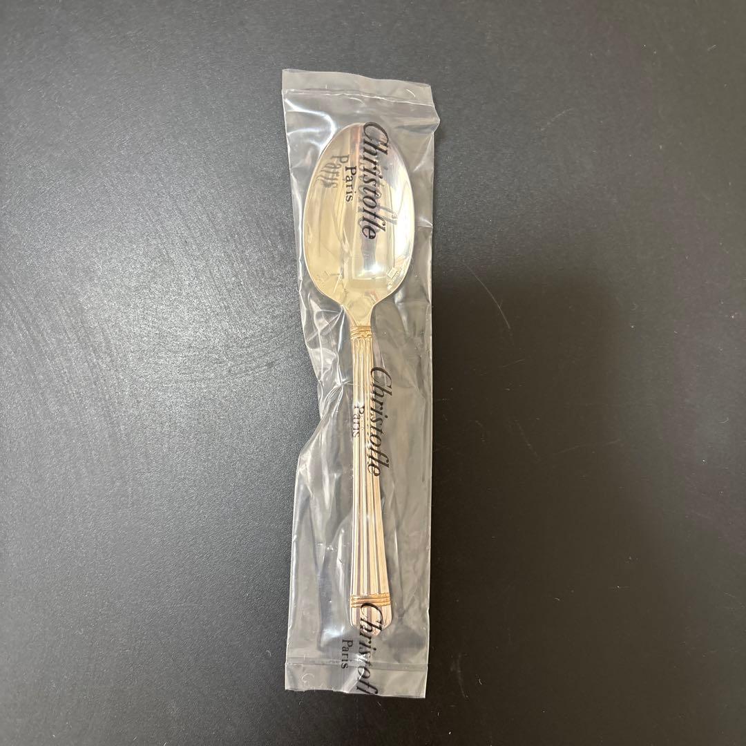 【未開封✨】クリストフル　アリアゴールドリング　スプーン６点　ボックス付き