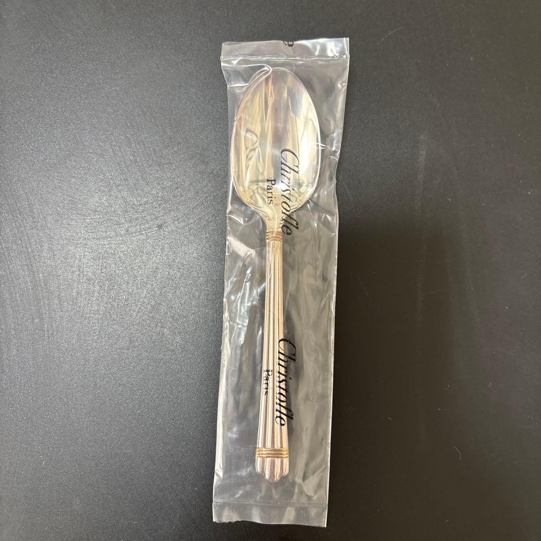 【未開封✨】クリストフル　アリアゴールドリング　スプーン６点　ボックス付き