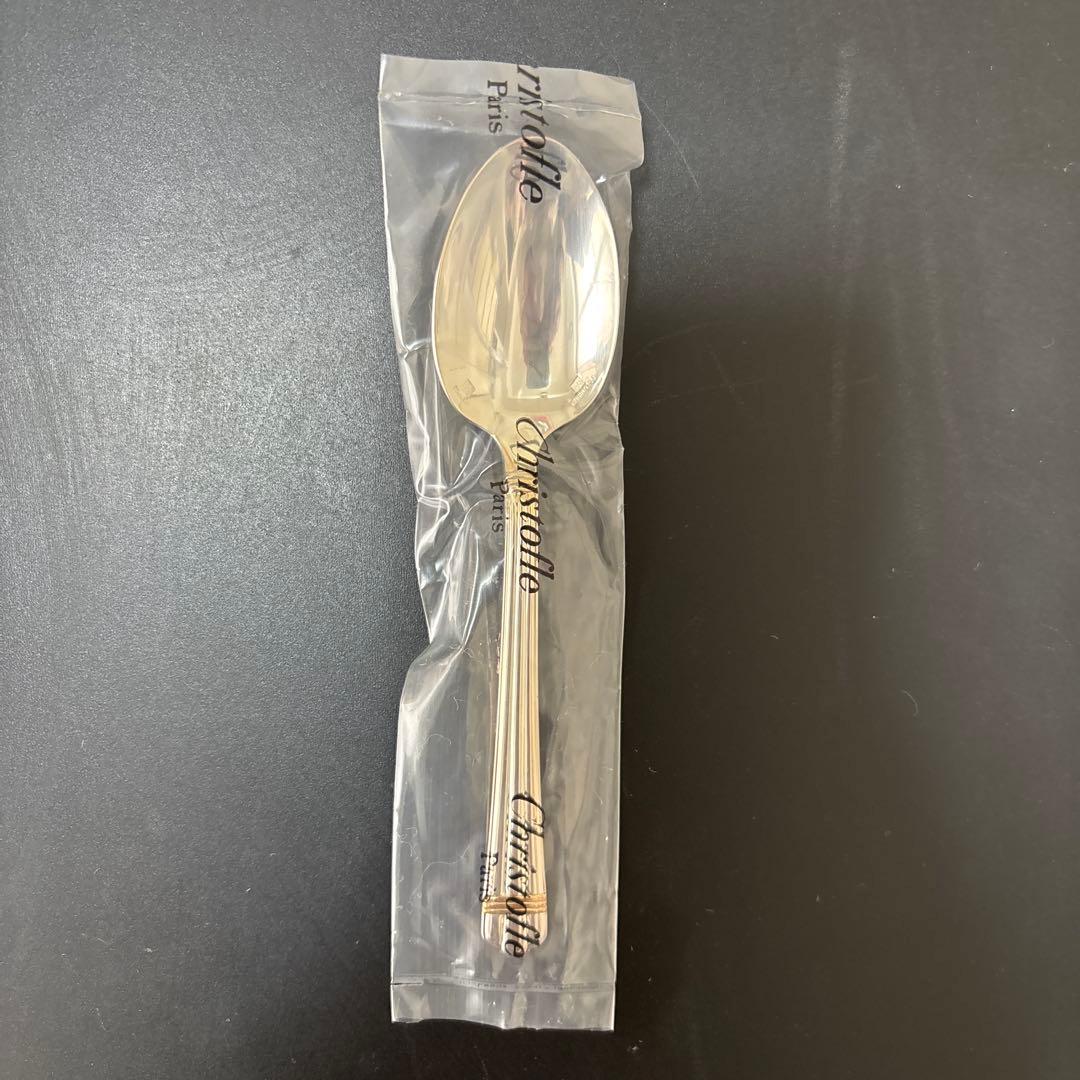 【未開封✨】クリストフル　アリアゴールドリング　スプーン６点　ボックス付き