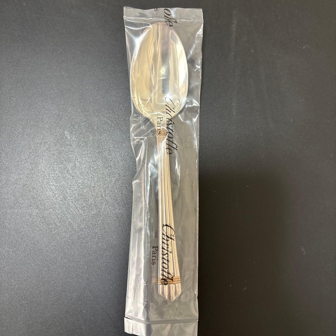 【未開封✨】クリストフル　アリアゴールドリング　スプーン６点　ボックス付き