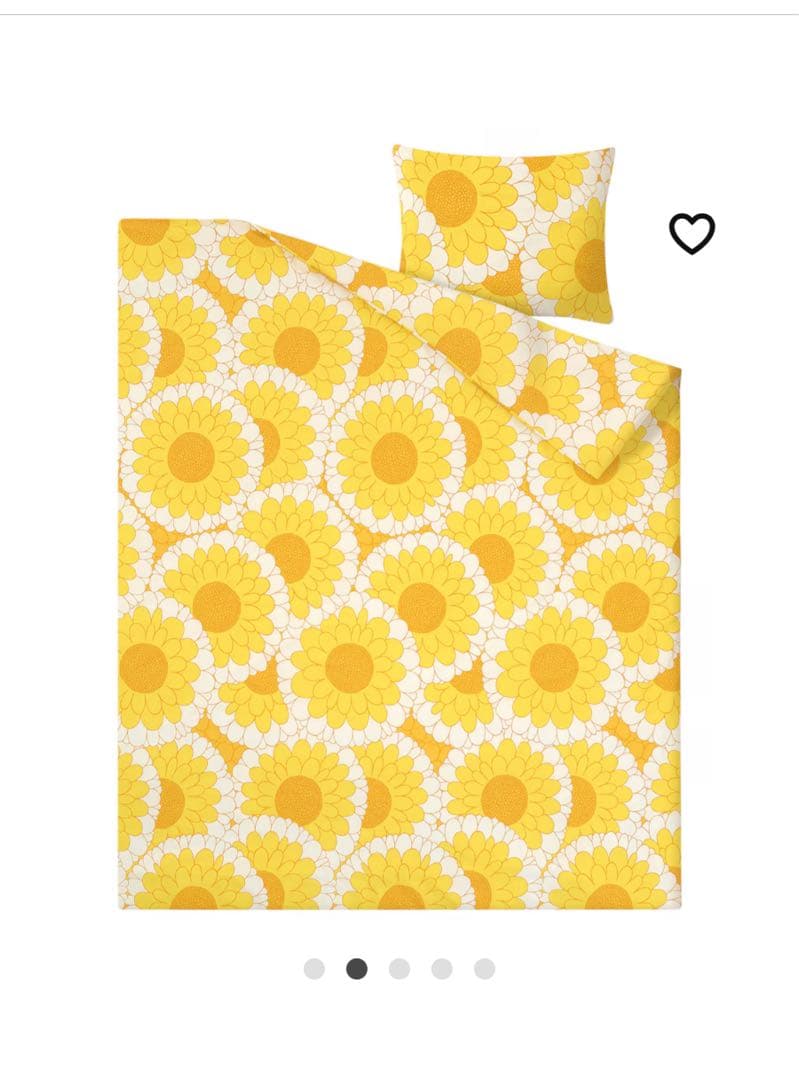 新品　IKEA クランスマルヴァ　シングル　掛け布団カバー　枕カバー　2組セット