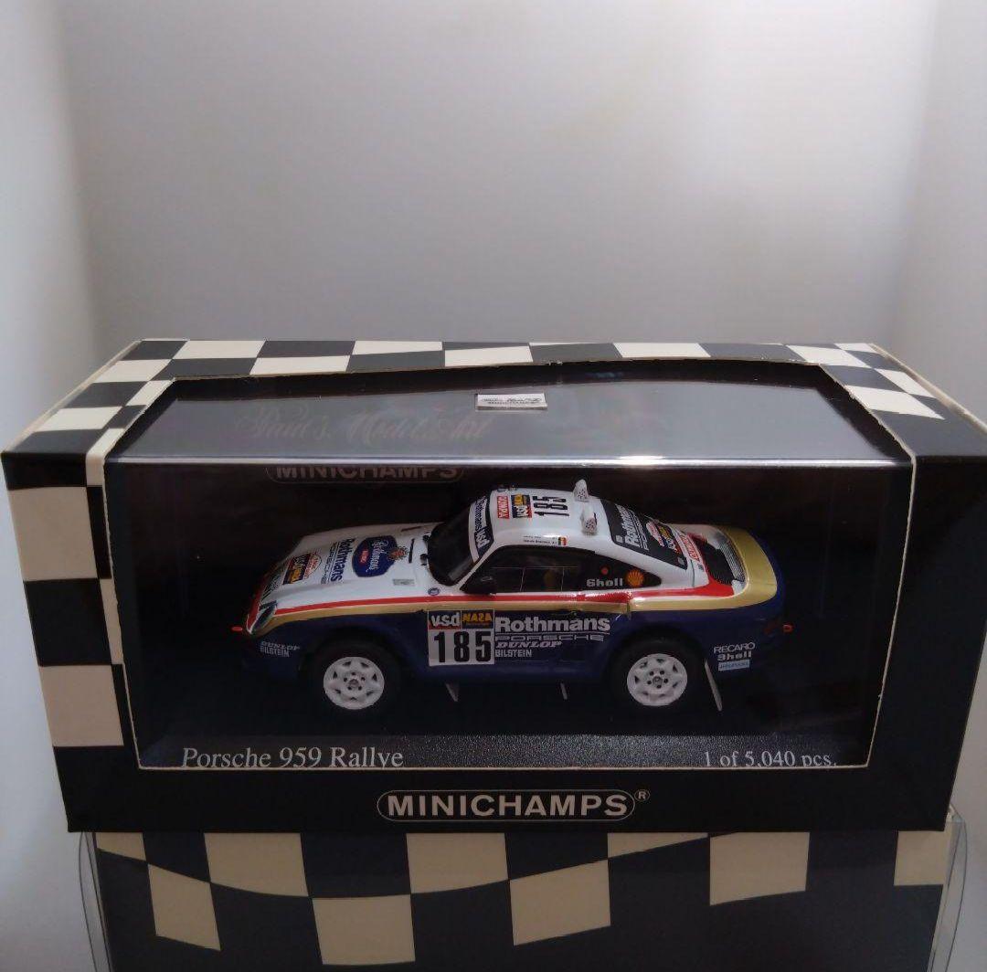 1/43 ミニチャンプス ポルシェ959 2nd 1986 パリダカールラリー - メルカリ