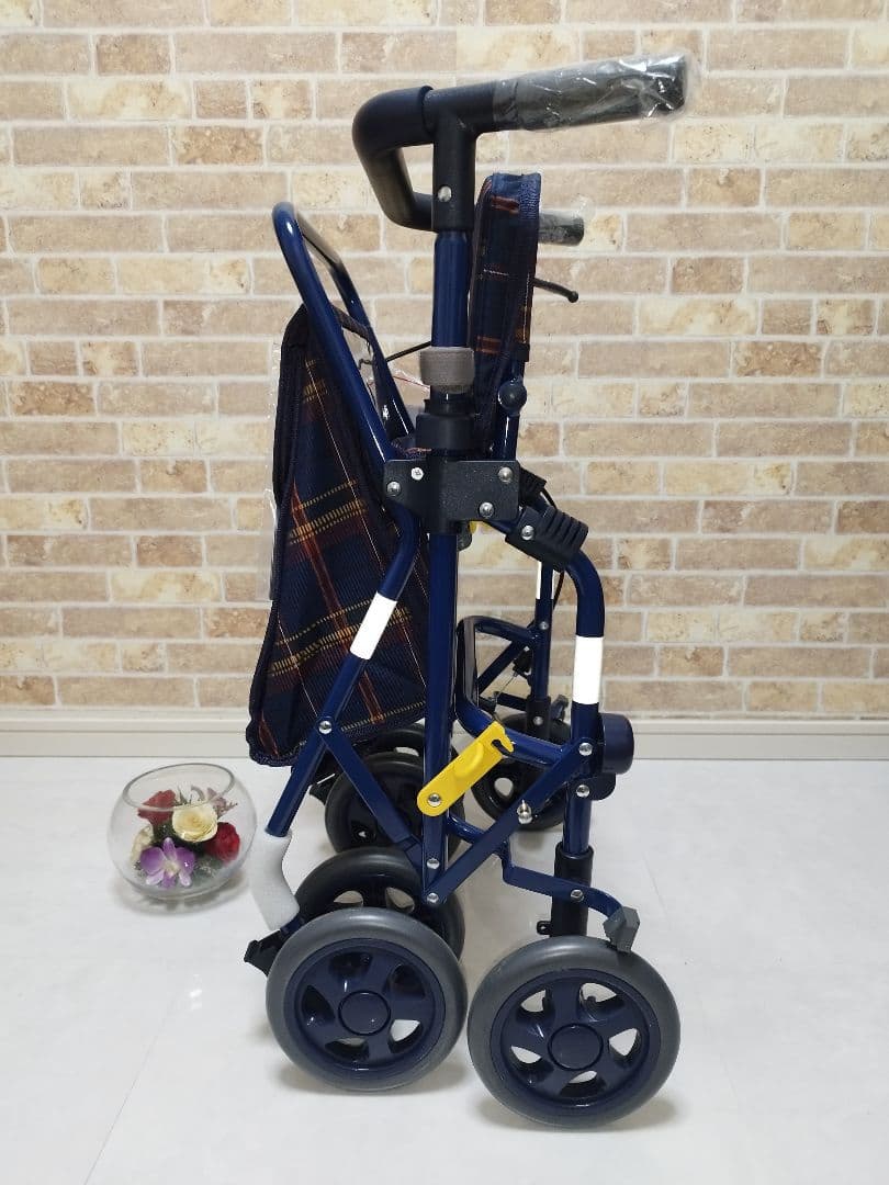 ✨️値引き可能✨️フォルテライト 紺チェック 島製作所 新品シルバー