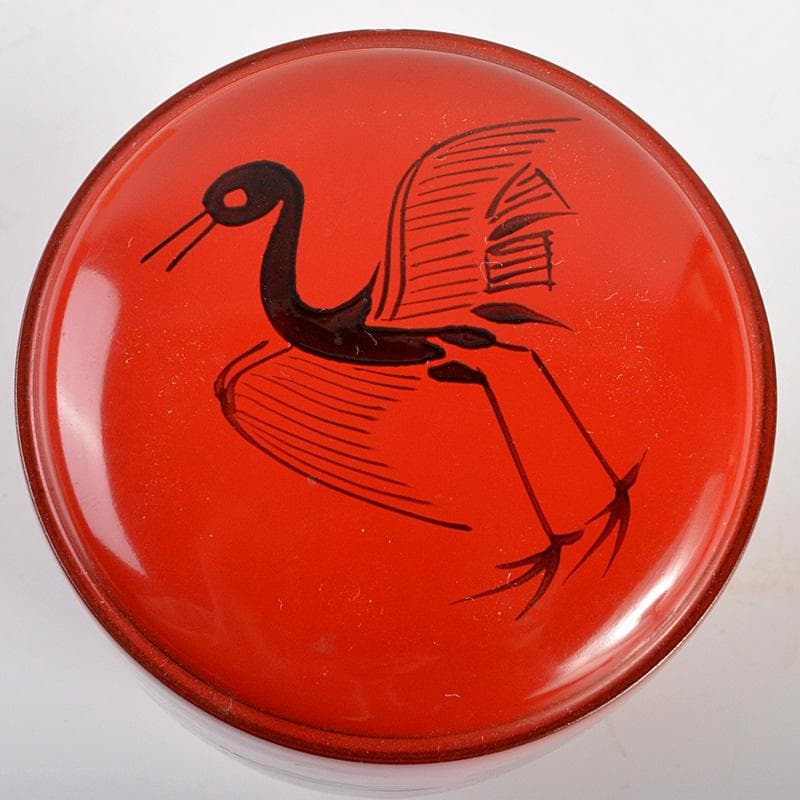 茶道具　塗師　龍斎作　朱塗　玄々斎好　曙棗　共箱　V　6214