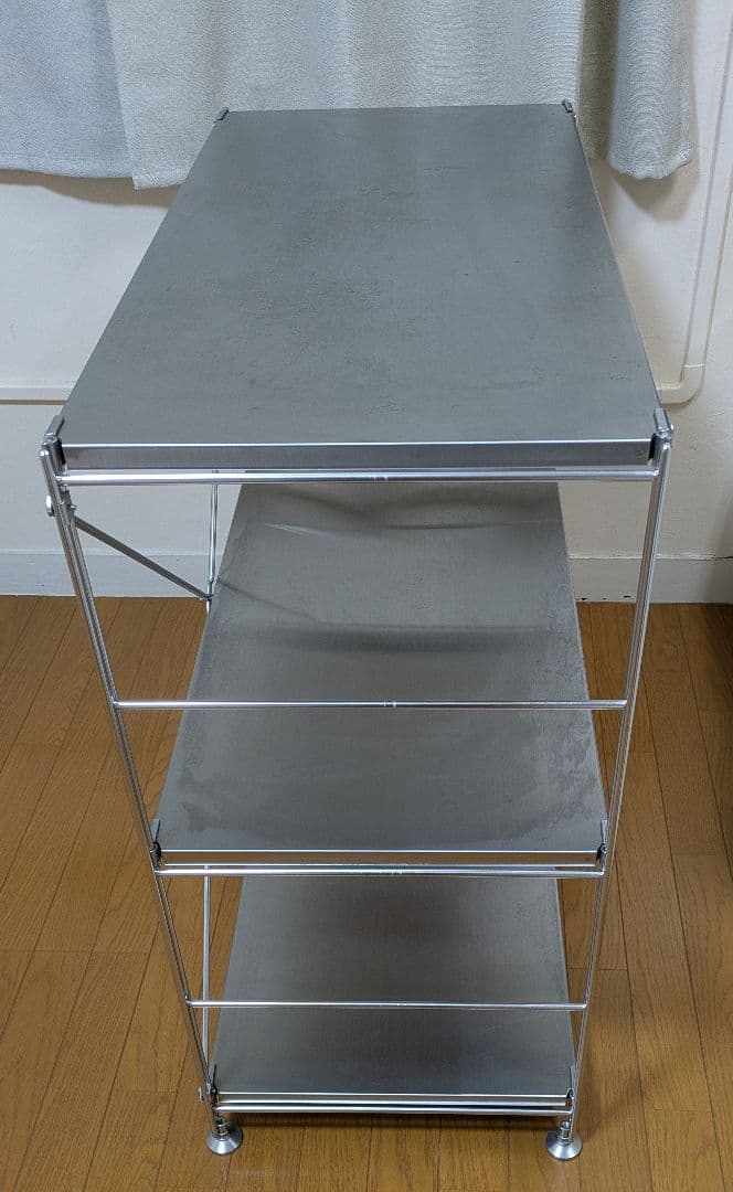 無印良品ステンレススチール 3段スチールラック