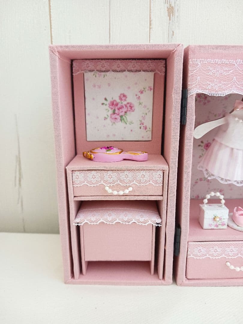 ひよこ様＊kyo＊ハンドメイド＊ドール用 ワードローブ＊クローゼット＊ドレッサー
