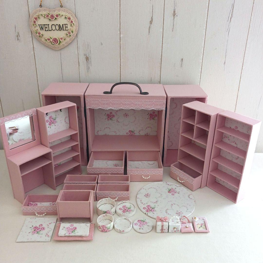 ひよこ様＊kyo＊ハンドメイド＊ドール用 ワードローブ＊クローゼット＊ドレッサー