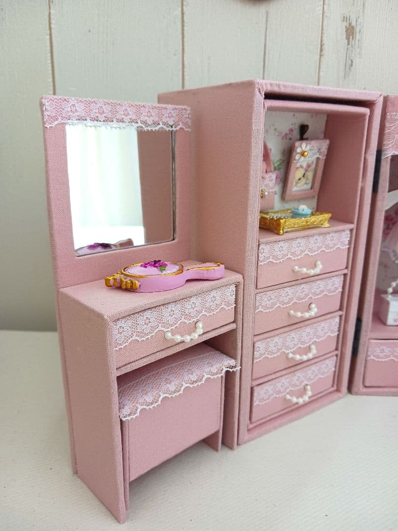 ひよこ様＊kyo＊ハンドメイド＊ドール用 ワードローブ＊クローゼット＊ドレッサー