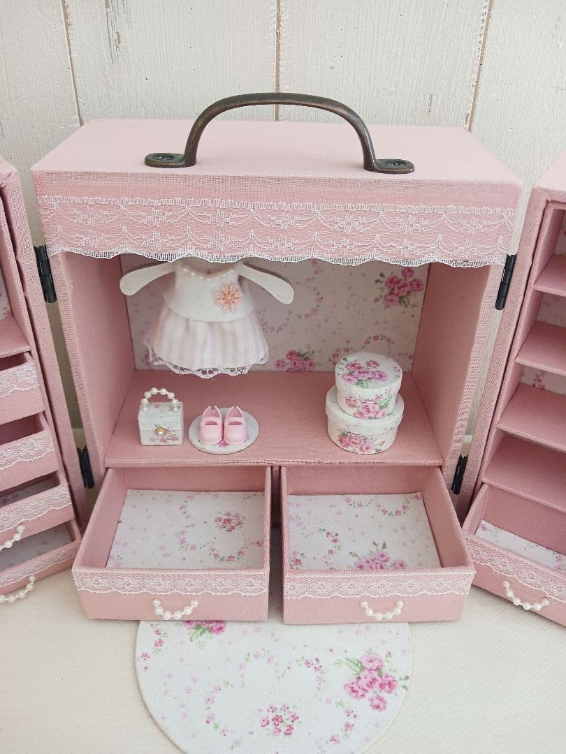 ひよこ様＊kyo＊ハンドメイド＊ドール用 ワードローブ＊クローゼット＊ドレッサー
