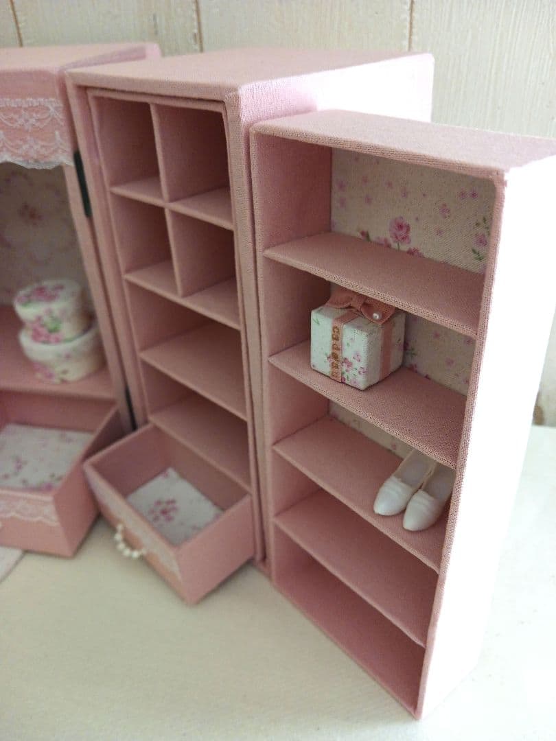 ひよこ様＊kyo＊ハンドメイド＊ドール用 ワードローブ＊クローゼット＊ドレッサー