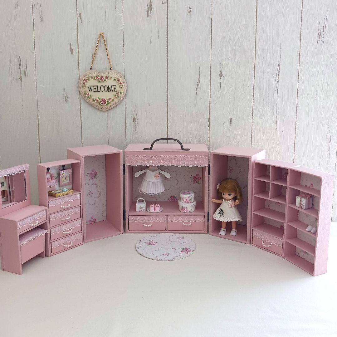 ひよこ様＊kyo＊ハンドメイド＊ドール用 ワードローブ＊クローゼット＊ドレッサー
