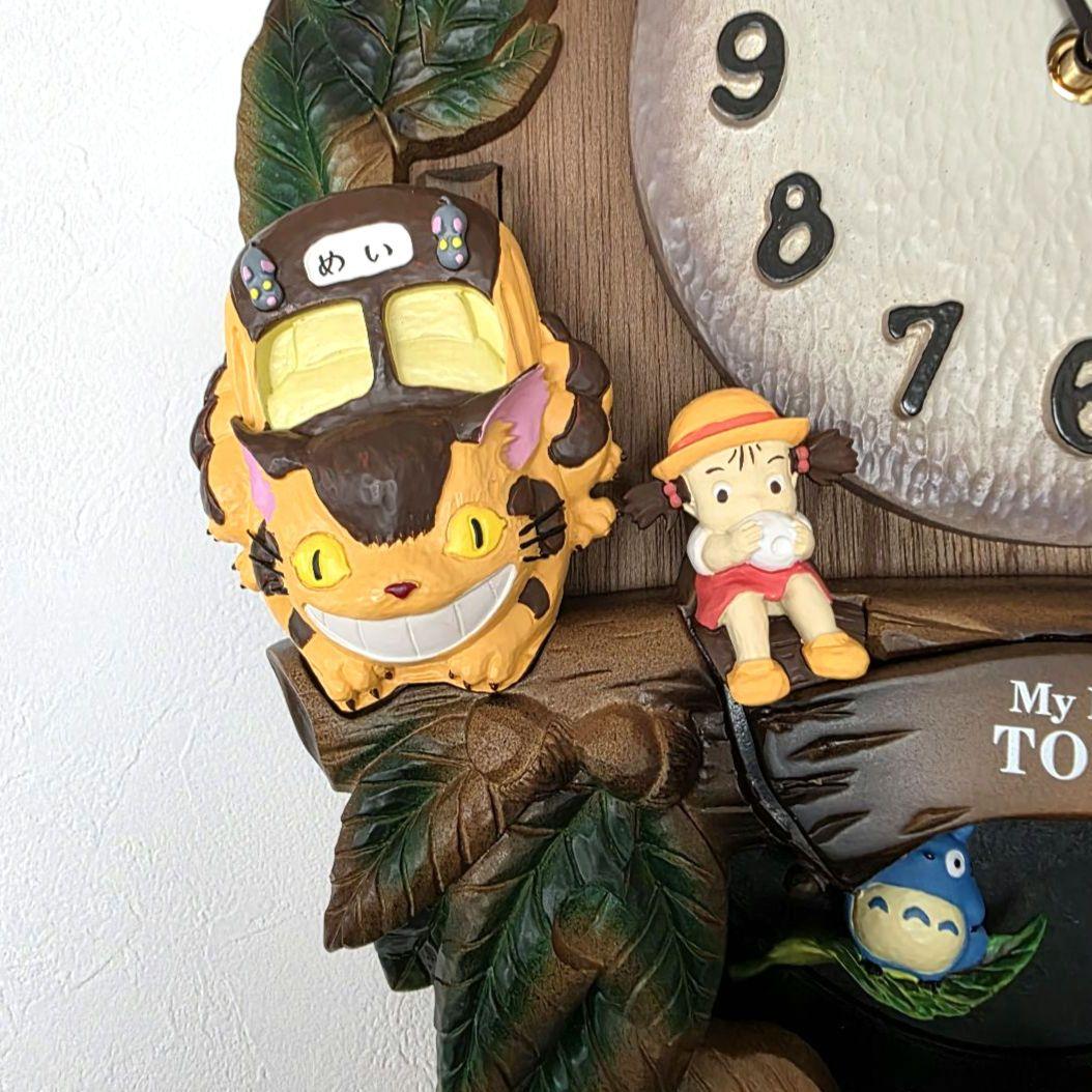 となりのトトロ】トトロ 掛け時計 振り子時計 リズム 箱あり 未使用